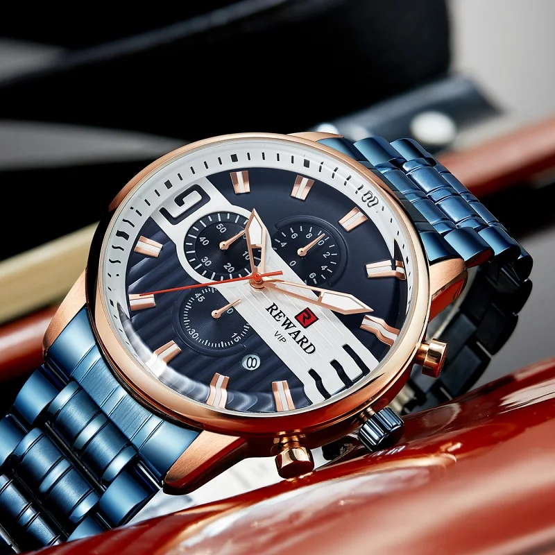 Watch Men Top Brand Luxury Men's Analog Clock Chronograph Military Sports Watches Male Full Steel Quartz Wristwatch Mens | Мужские
