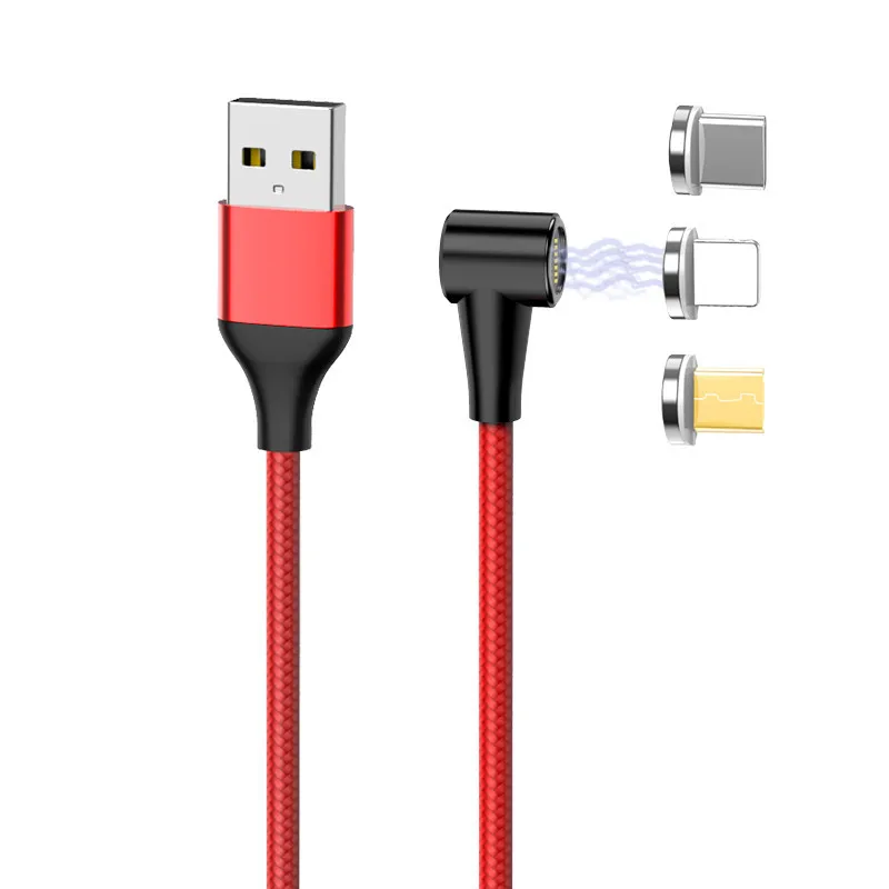 Магнитный кабель 3A Micro Usb Type C Сверхбыстрая Зарядка телефона светодиодная