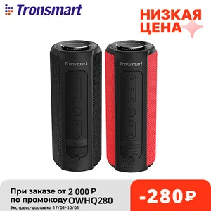 Tronsmart T6 Plus Беспроводная колонка Мощностью 40Вт с Глубоким Басом и удобным управлением, Рейтинг защиты от воды IPX6