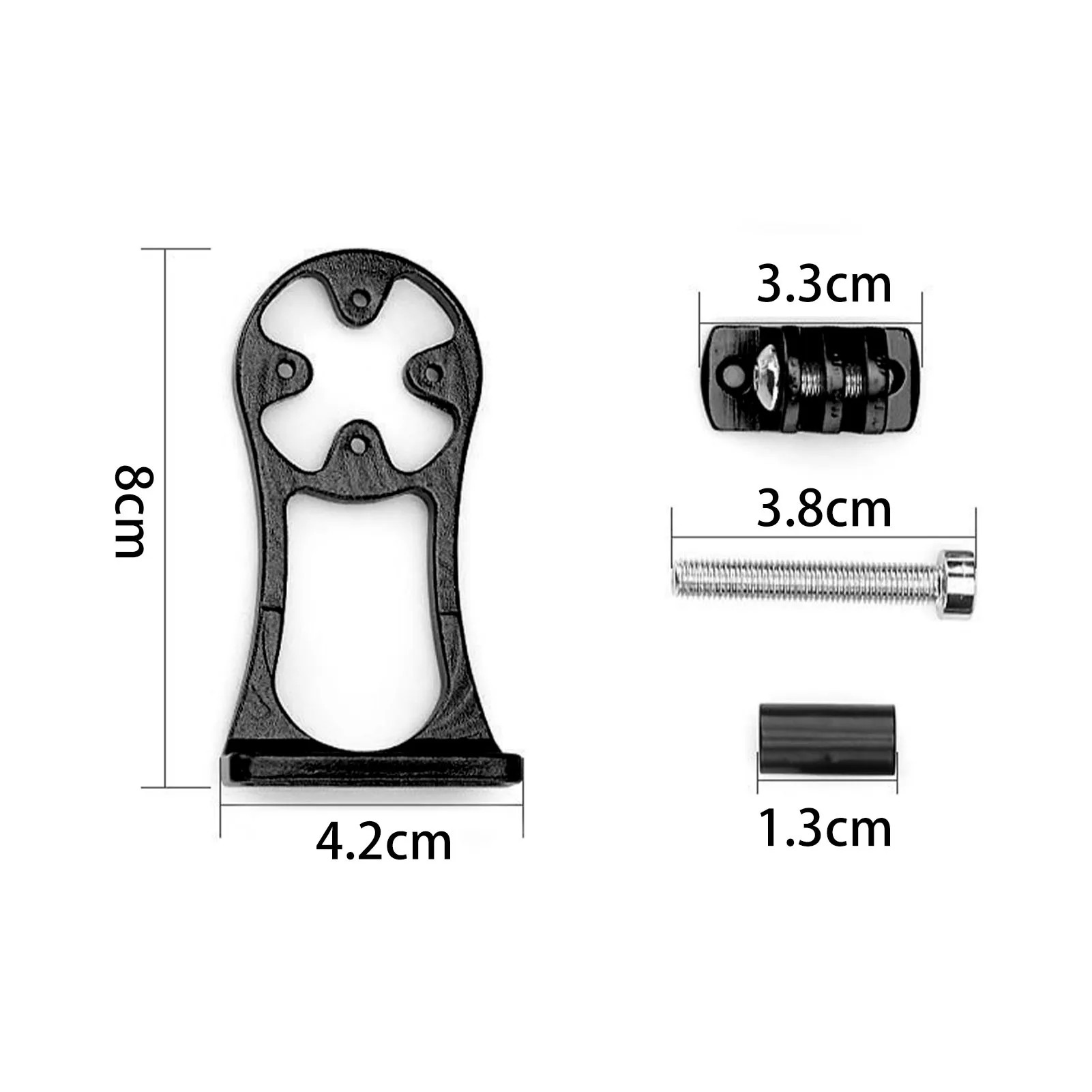 

Bicycle Stem Extender Stopwatch Extension Holder Lamp Holder Handlebar Mountain Bicycle Front Fork Adapter