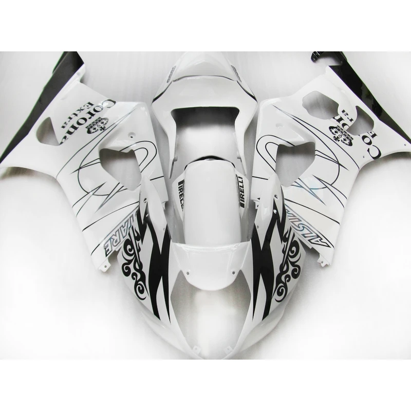 

Hot sale bodyparts 2003 2004 Injection Fairing kit for SUZUKI GSXR 1000 black white gsxr1000 K3 k4 fairings FH37