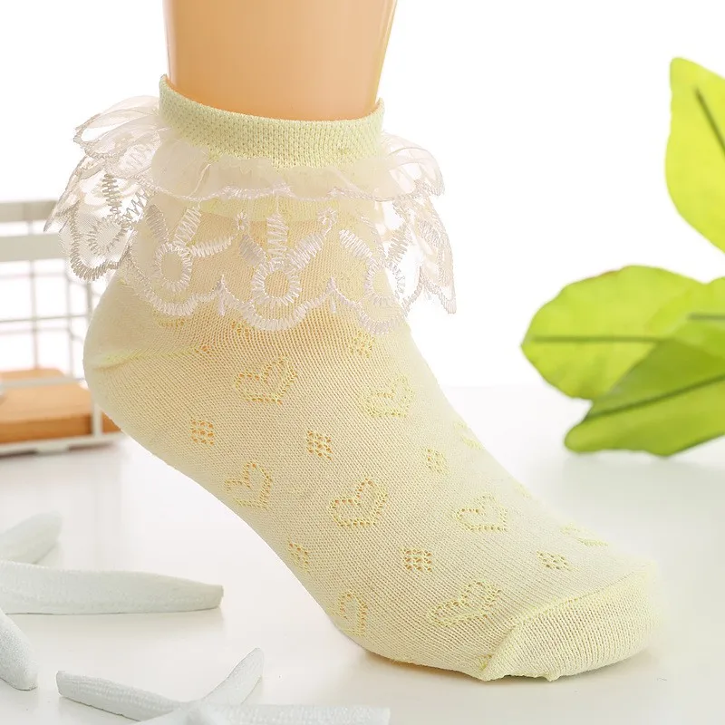 Calcetines de algod&oacute;n y encaje de nailon para ni&ntilde;as, medias de colores caramelo, de 1 a 15 a&ntilde;os, primavera y verano, 4 par/lote, 2020-2