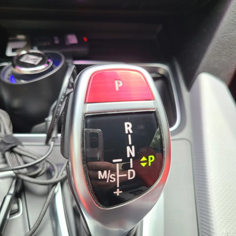 Perilla de palanca de marchas P embellecedor de cubierta de botón para BMW, 2, 3, 4, 5, 6 Series, X3, X4, X5, X6, botón electrónico, pegatina de freno de mano