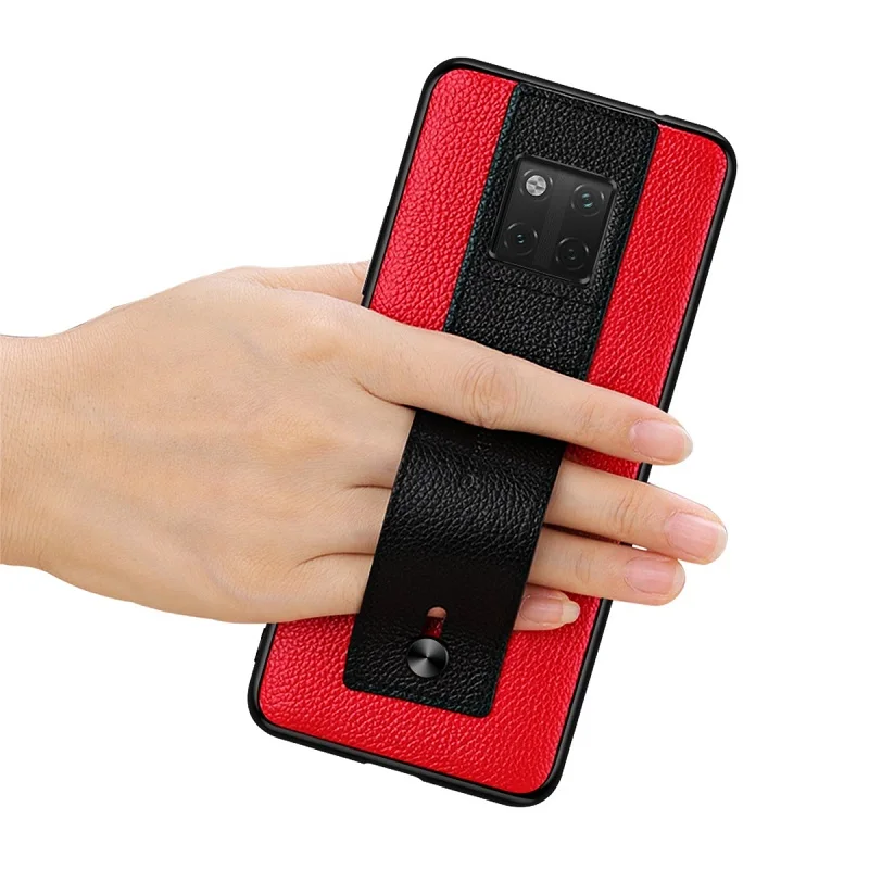 Solque чехол из натуральной кожи с ремешком на руку для Huawei Mate 20 RS 30 Pro 20X чехлы