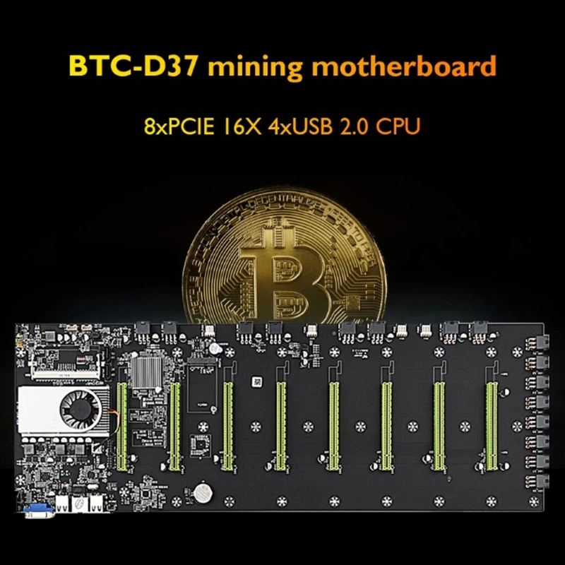 BTC-D37 набор материнской платы 8 PCI-E 16X 4 x USB2.0 / DDR3 Sodimm профессиональная материнская