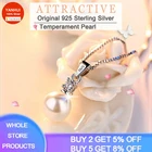 2021 Новое высококачественное модное ожерелье YANHUI Стразы с хрустальным жемчугом женское ожерелье с кулоном на свитер серебро 925 пробы ювелирные изделия