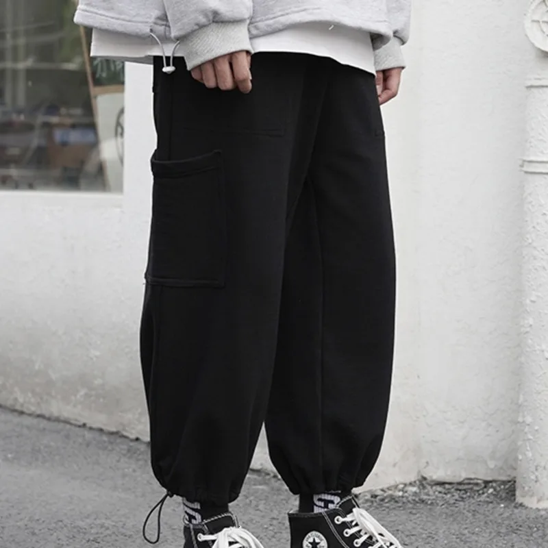 Autumn Joggers Pants Men Fashion Solid Color Casual Straight Pants Man Sweatpants Streetwear Hip Hop Loose Men Track Pants Male