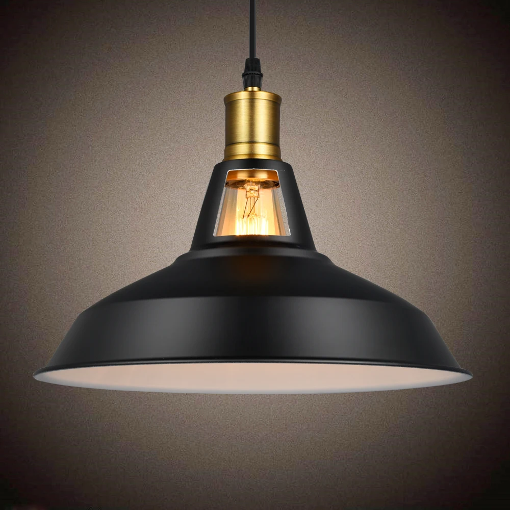 Подвесной светильник из кованого железа Скандинавское винтажное освещение с Е27