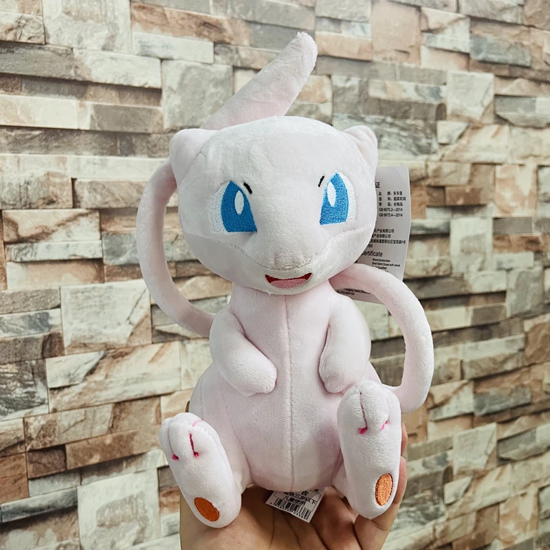 Игрушка плюшевая для детей Mew Kyogre Chespin Bulbasaur Cubone Eevee Snorlax - изображение