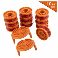 12 pcs rope grass string trimmer spool set wire line parts cap cover worx landroid wheel %e2%80%8bcoil outdoor for worx wa0010