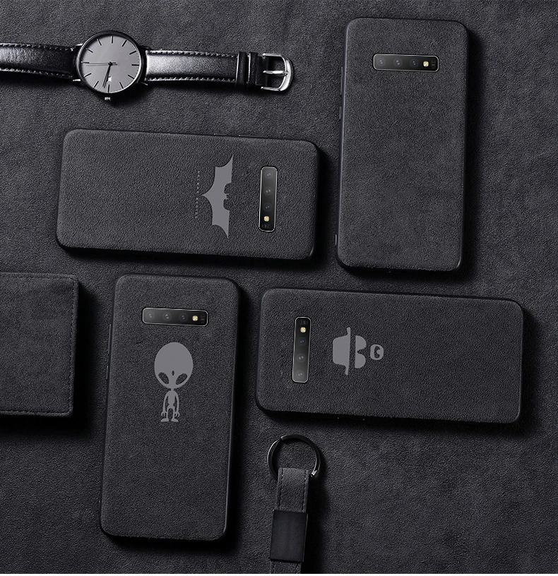 Роскошные Бэтмен поворот Меховой чехол для телефона для samsung Galaxy S10 e 5G S9 S8 Plus Note 10 9 8 ультра-тонкий автомобильный кожаный защитный корпус