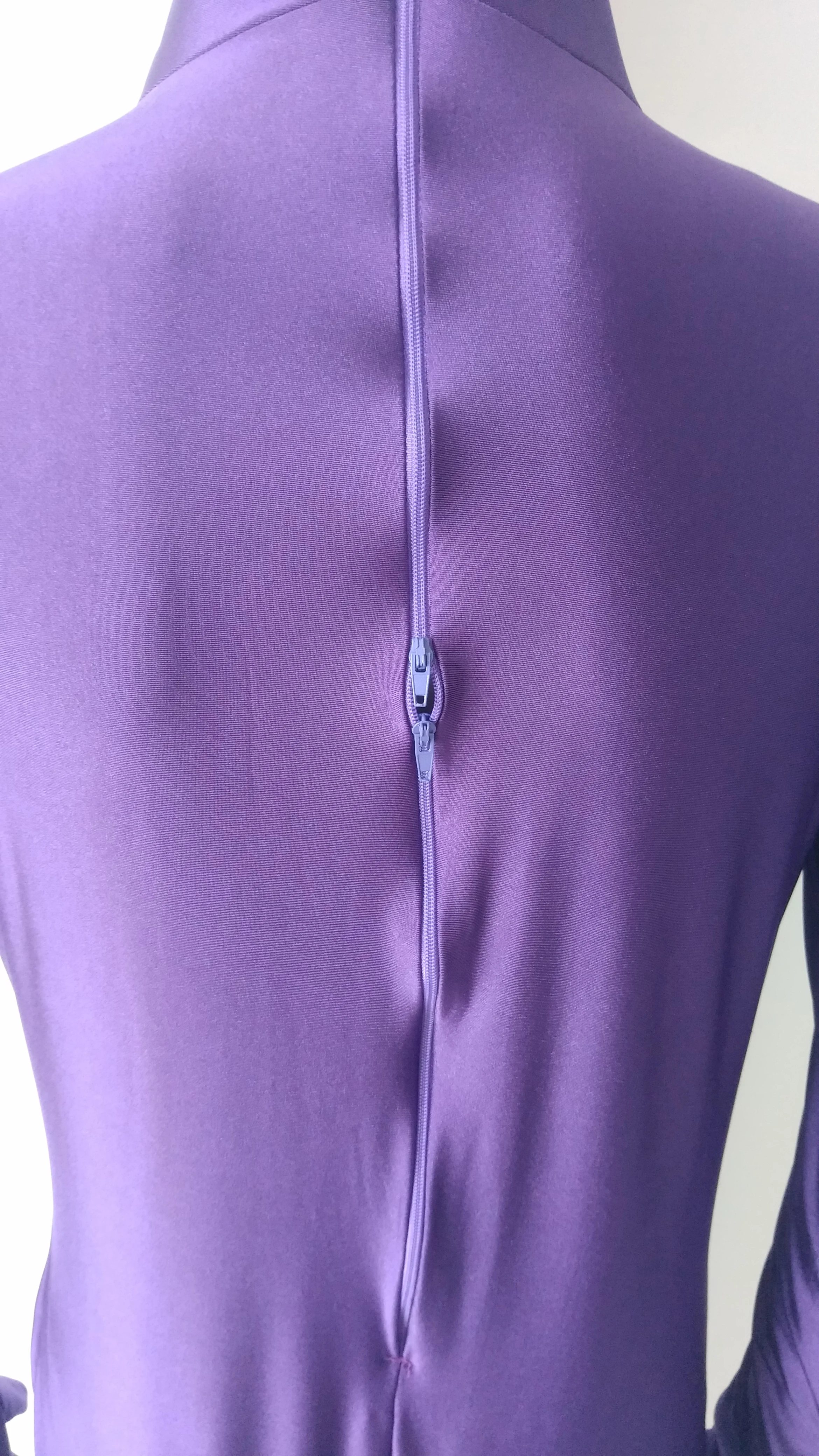 Мужской полный костюм из спандекса фиолетового цвета гимнастический унитард