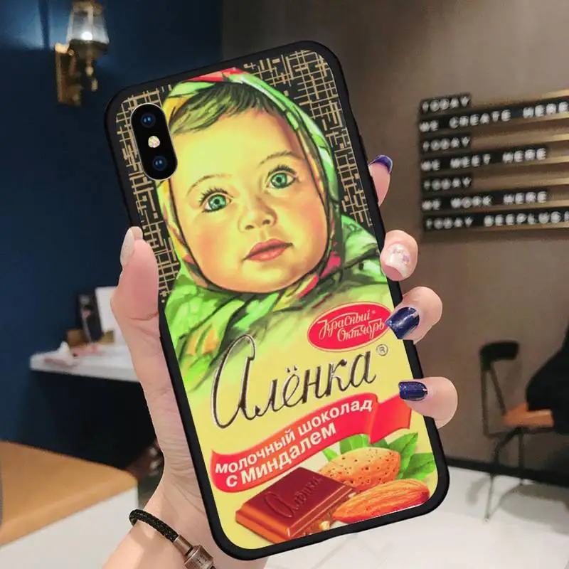 

Alenka bar wonka Russian chocolate coque funda cover Phone Case for iPhone 11 12 pro XS MAX 8 7 6 6S Plus X 5S SE 2020 XR