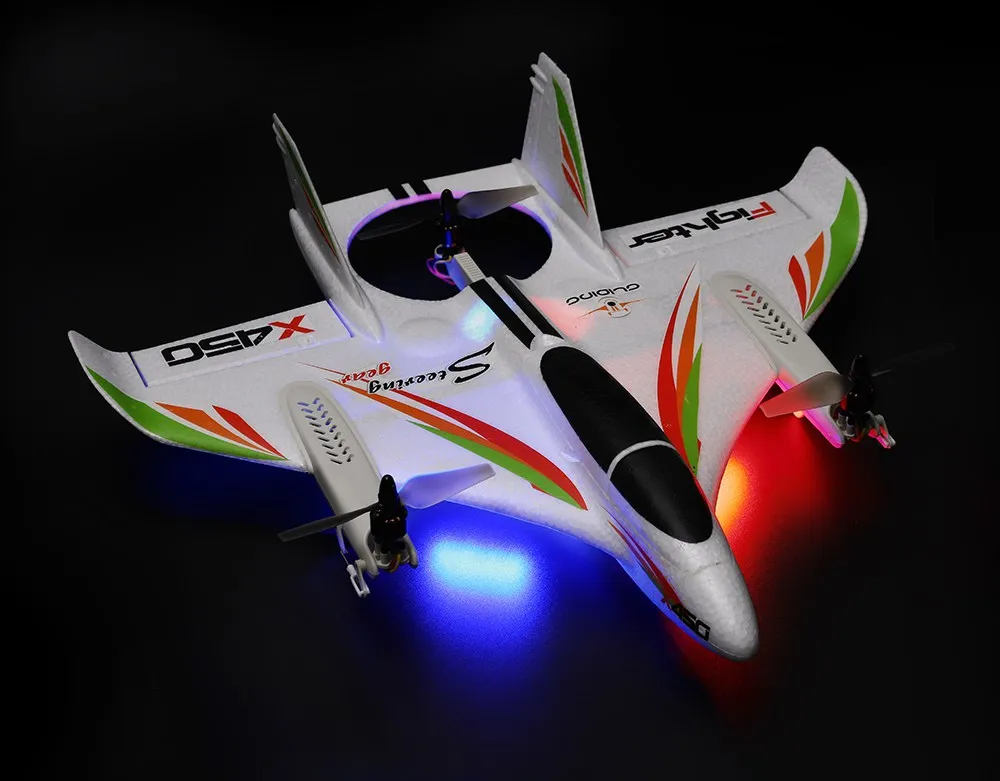 XK X450 VTOL 2 4G 6CH EPO 450 мм размах крыльев 3D/6G переключаемый режим аэробики RC Самолет RTF