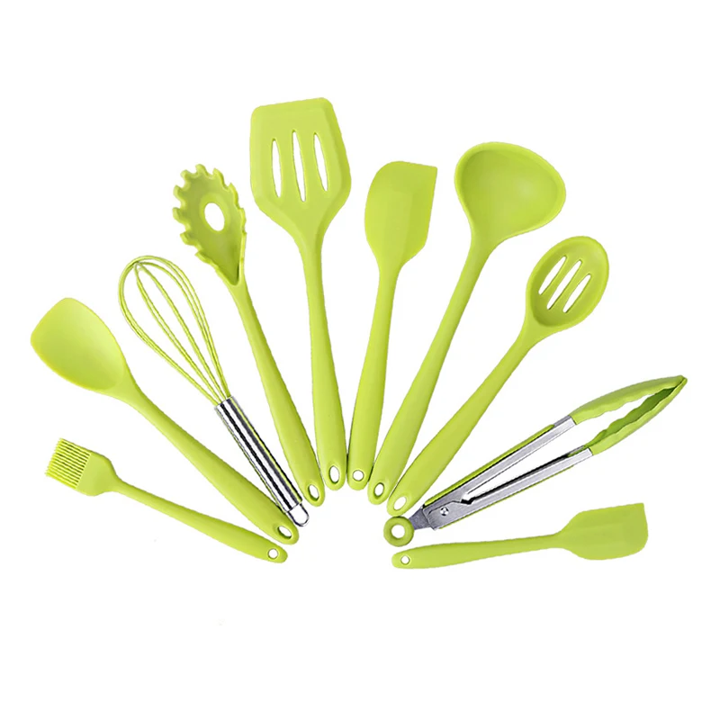 10 шт. силиконовая кухонная утварь термостойкий набор инструментов для