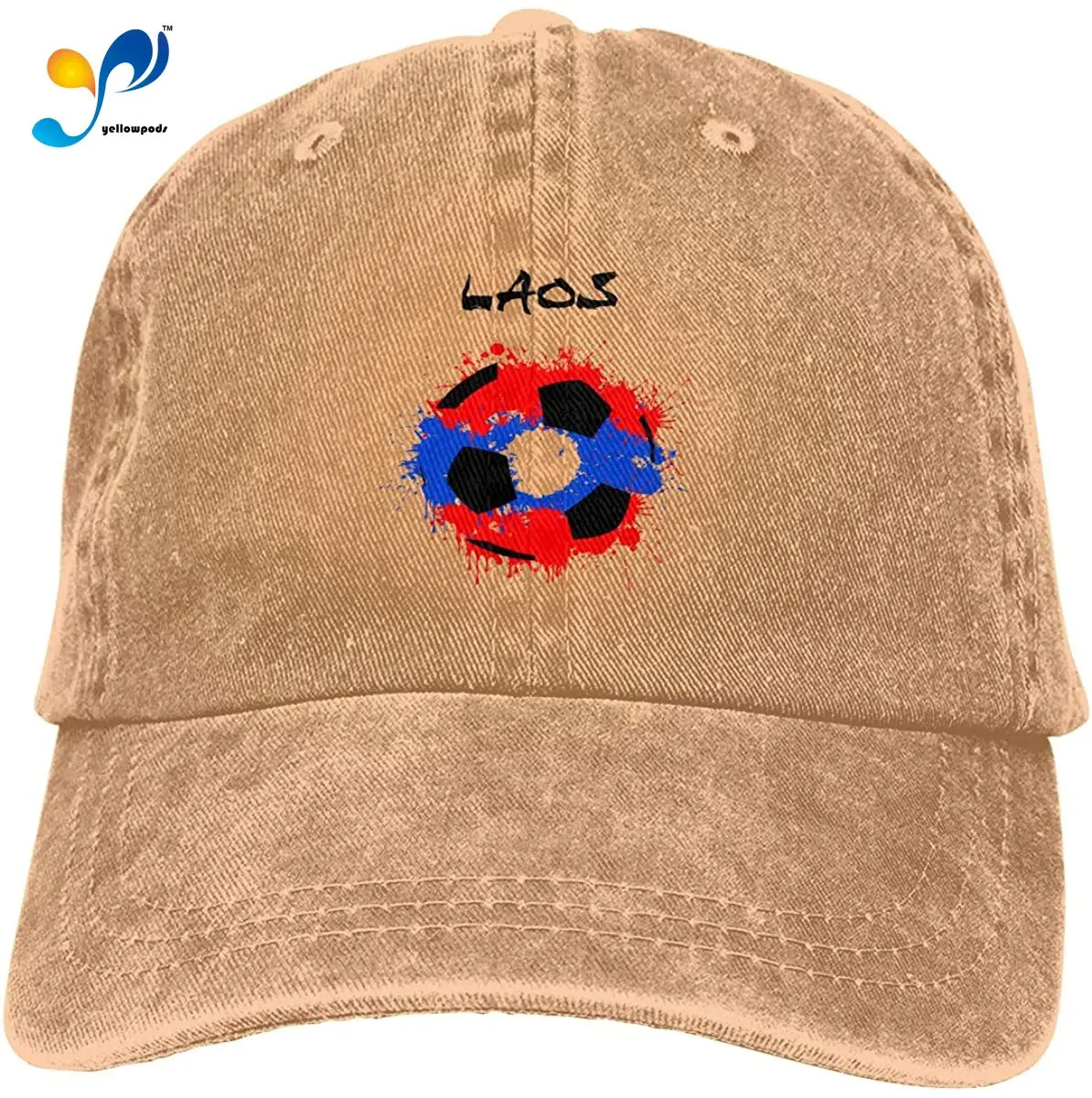 

Abstract Soccer Ball Laos Unisex Soft Casquette Cap Fashion Hat Vintage Adjustable Baseball Caps