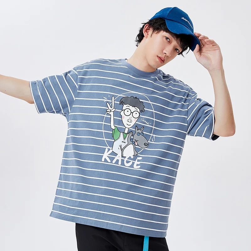 

SEMIR Short Sleeve T-Shirts Men 2021 Summer New Loose Bottoming Knitted Tops Japanese Style Hong Kong Fashion Brand Clothes Tren