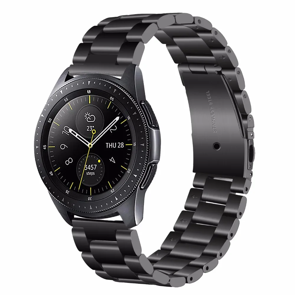 20 мм Миланский Браслет для часов из нержавеющей стали для samsung Galaxy Watch Active 42 мм gear S2 Classic gear спортивный ремешок на запястье
