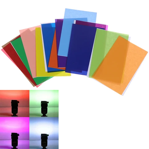 12 видов цветов/Набор цветных фильтров для камеры гелевый фильтр для фотосъемки рассеиватель для вспышки фотофильтры для камеры s фотография