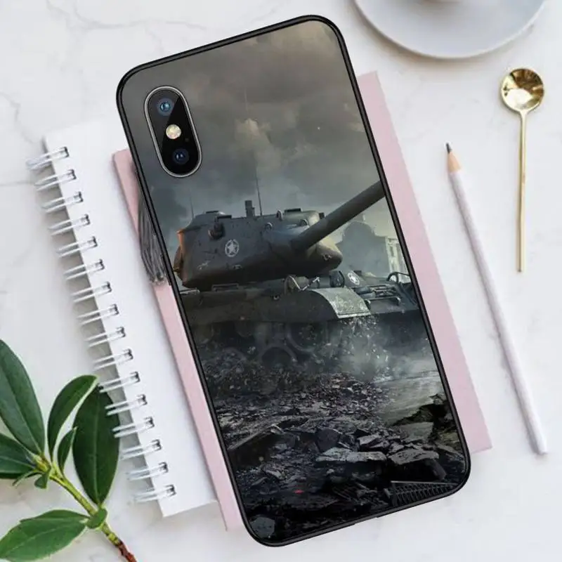 

world of tanks design pattern Phone Cases for iPhone 11 12 pro XS MAX 8 7 6 6S Plus X 5S SE 2020 XR Luxury brand shell funda