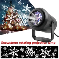 led stage lights led snowflake light white snowstorm projector christmas atmosphere holiday family party special lamp