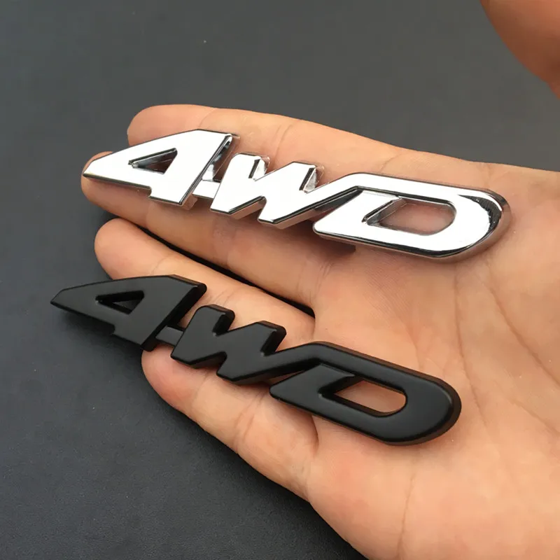 

4WD Metal Sticker 3D Chrome Emblem 4X4 Badge Decal Car Styling for Honda CRV Accord Civic Suzuki Grand Vitara Swift SX4 Sticker