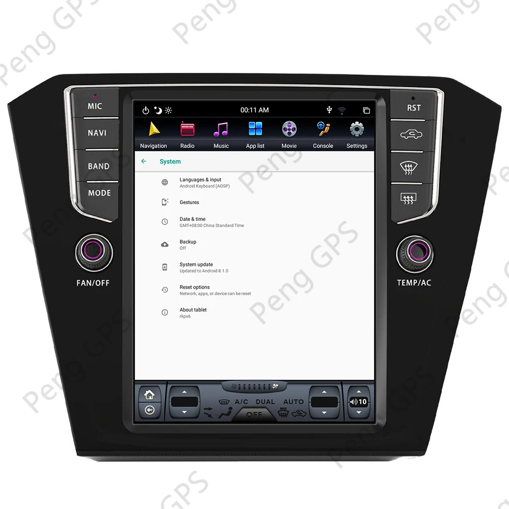 128GB Android 9.0 Tesla Style Vertical Big Screen For Volkswagen VW Magotan 2017 Series CarPlay GPS Radio Auto Stereo Head Unit |