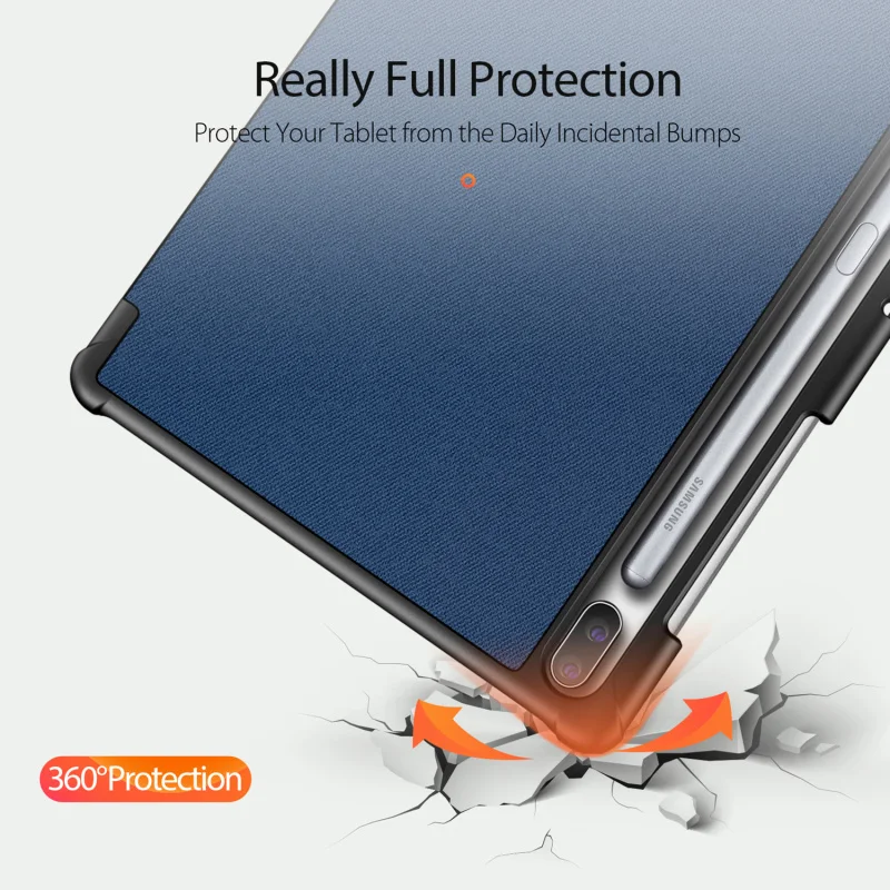 DUX DUCIS, тканевый кожаный чехол для samsung Galaxy Tab S6, Роскошный ультра тонкий флип-чехол с подставкой для samsung Galaxy Tab S6 10,", Чехол