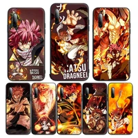 fairy tail natsu dragneel fire phone case for huawei p10 p20 p30 p40 p40pro p20lite p30pro p9lite2016 coque fundas
