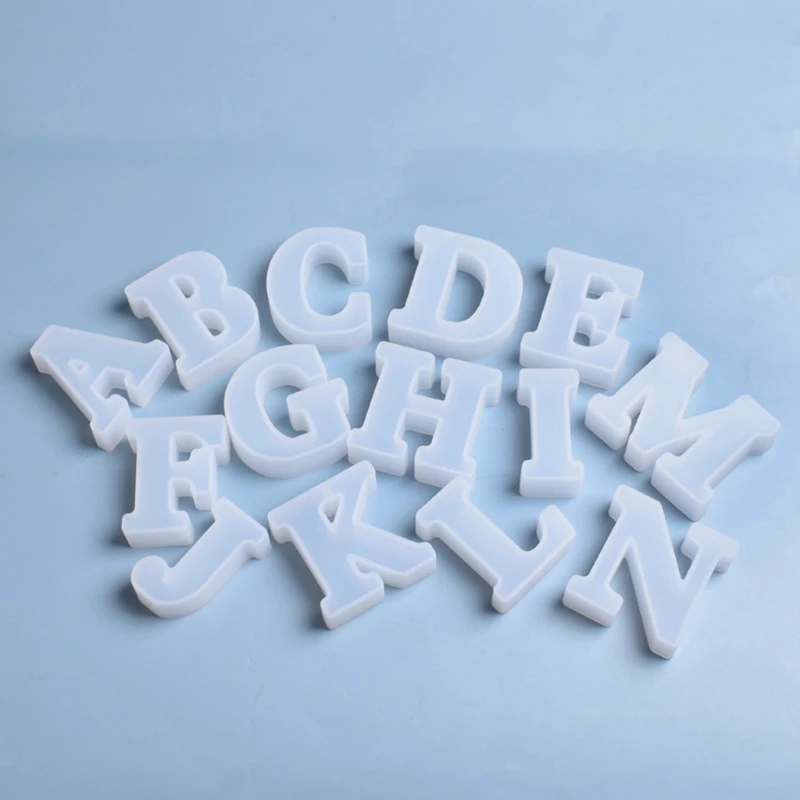

26 Pcs/Set Letter Decorations Silicone Mould DIY Crafts Jewelry Making Tool English Alphabet Crystal Epoxy Resin Mold M7DD