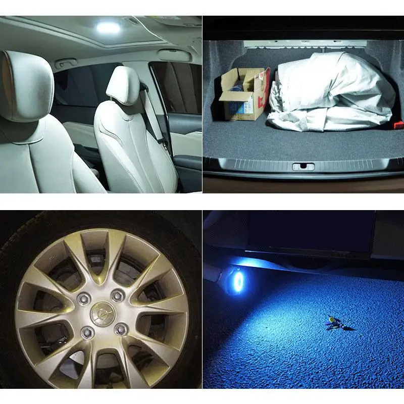 USB Перезаряжаемый СВЕТОДИОДНЫЙ Автомобильный светильник для чтения комнатный