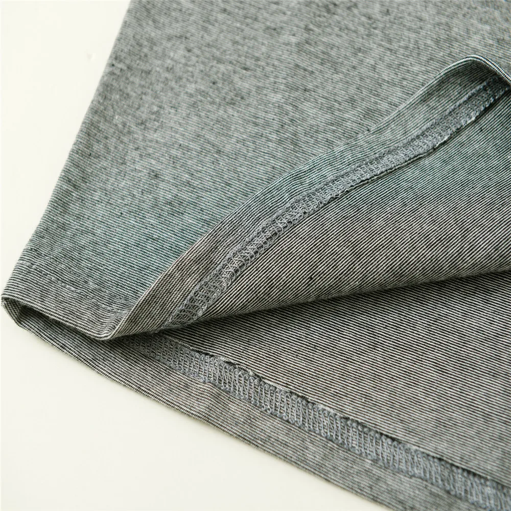 

Stripes T-shirt Women's Heart Embroidery Short Sleeve Retro O-neck Short Sleeve Ladies Top 2021 Summer