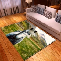 nordic cartoon 3d unicorn carpet baby crawl mat kids play area rug soft flannel child bedroom game large carpets for living room