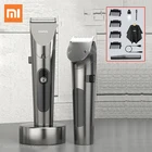 Электрическая машинка для стрижки волос Xiaomi RIWA RE-6305 с регулируемой скоростью, мощная стальная режущая головка, светодиодный экран, моющийся, низкий уровень шума