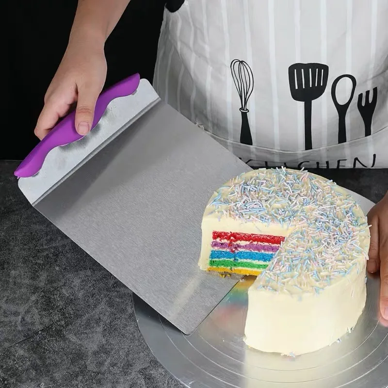Creative Cake Transfer Spatula Server Dessert Bread Pastry Shovel Stainless Steel Pizza Dough Scraper Cutter Baking Tools | Дом и сад