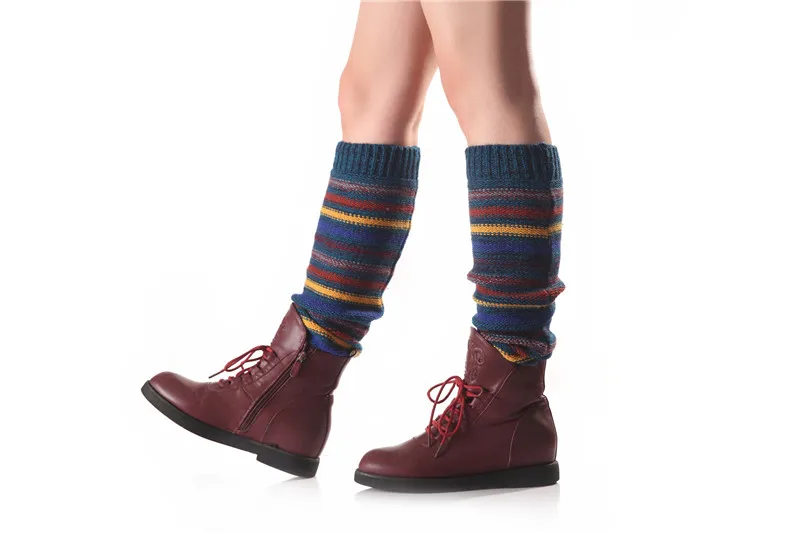 Женские толстые зимние кашемировые вязаные гетры, леггинсы, модные вязаные гетры-манжеты на ботинки