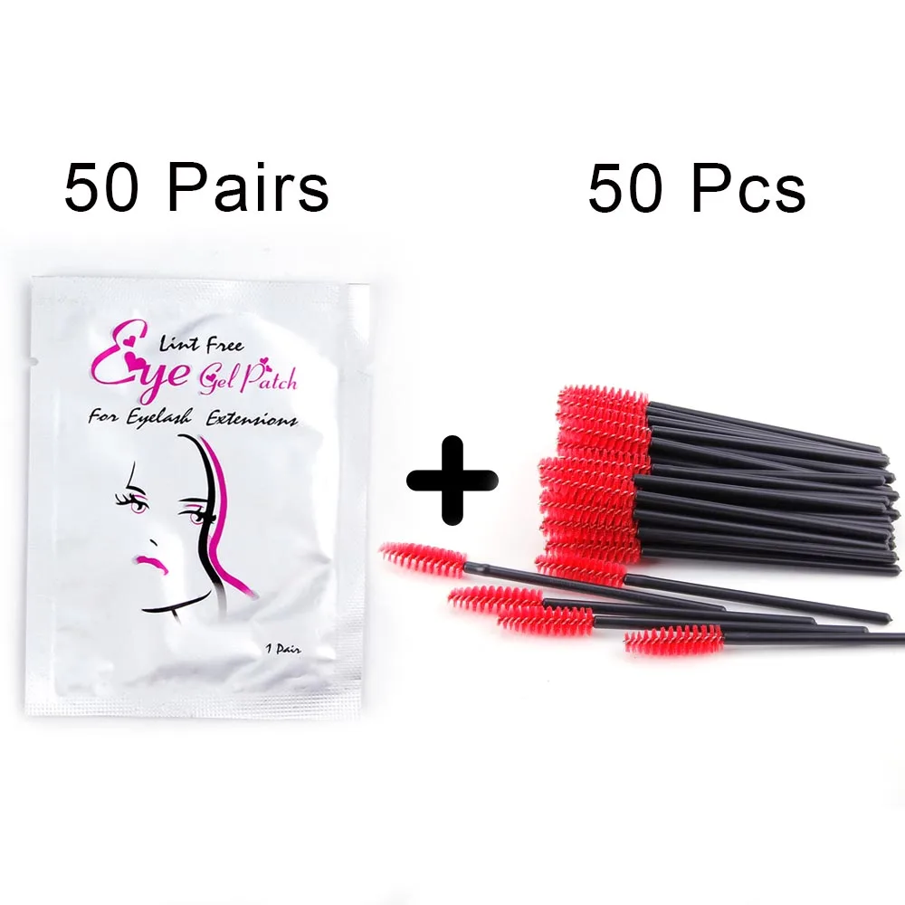 girls set4 100 шт накладки для наращивания ресниц бумажные накладки наклейки "ресницы" обертывание с 50 шт одноразовая щетка для ресниц наращивание ресниц инструменты - Цвет: girls set4