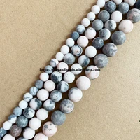 natural stone matte pink zebra jasper round loose beads 15 strand 6 8 10 12mm pick size for jewelry making diy