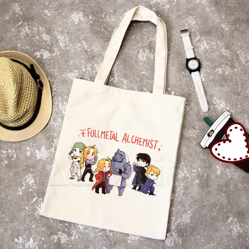 Аниме Стальной Алхимик Sumi Новое поступление художественная Холщовая Сумка сумки