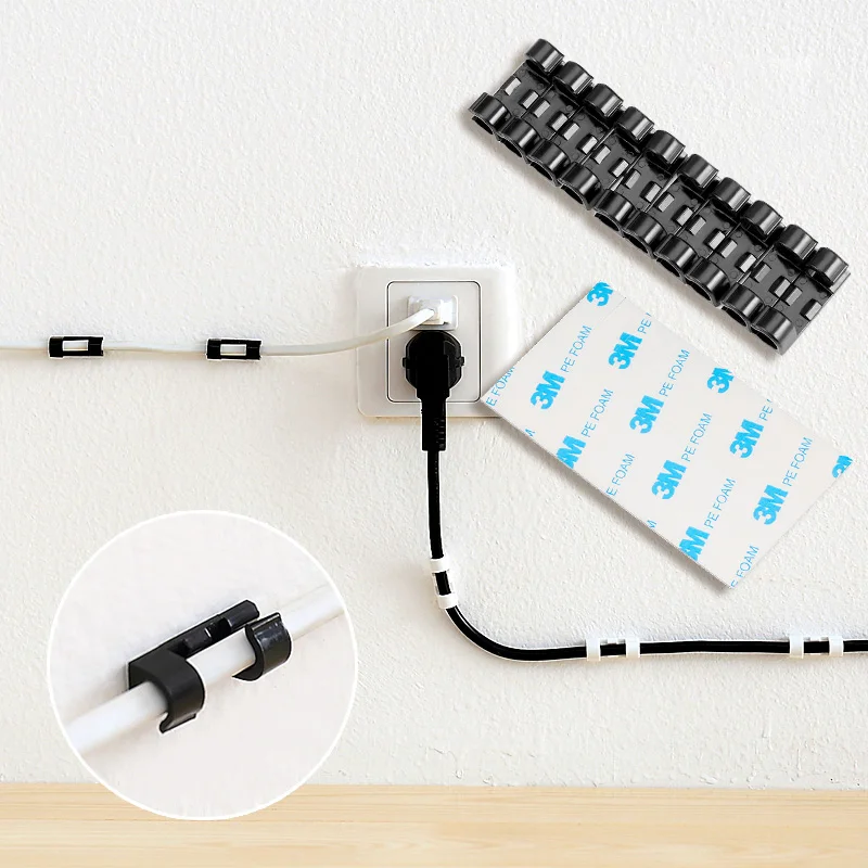 5 шт. провода Кабельные зажимы Организатор для рабочего стола и шнур Управление