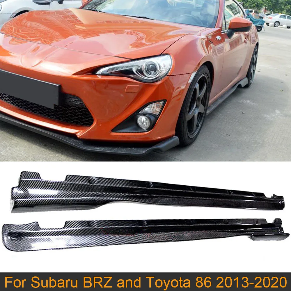 Боковые юбки для автомобиля Комплект боди Subaru BRZ Toyota FT86 GT86 2013-2020 боковые фартук