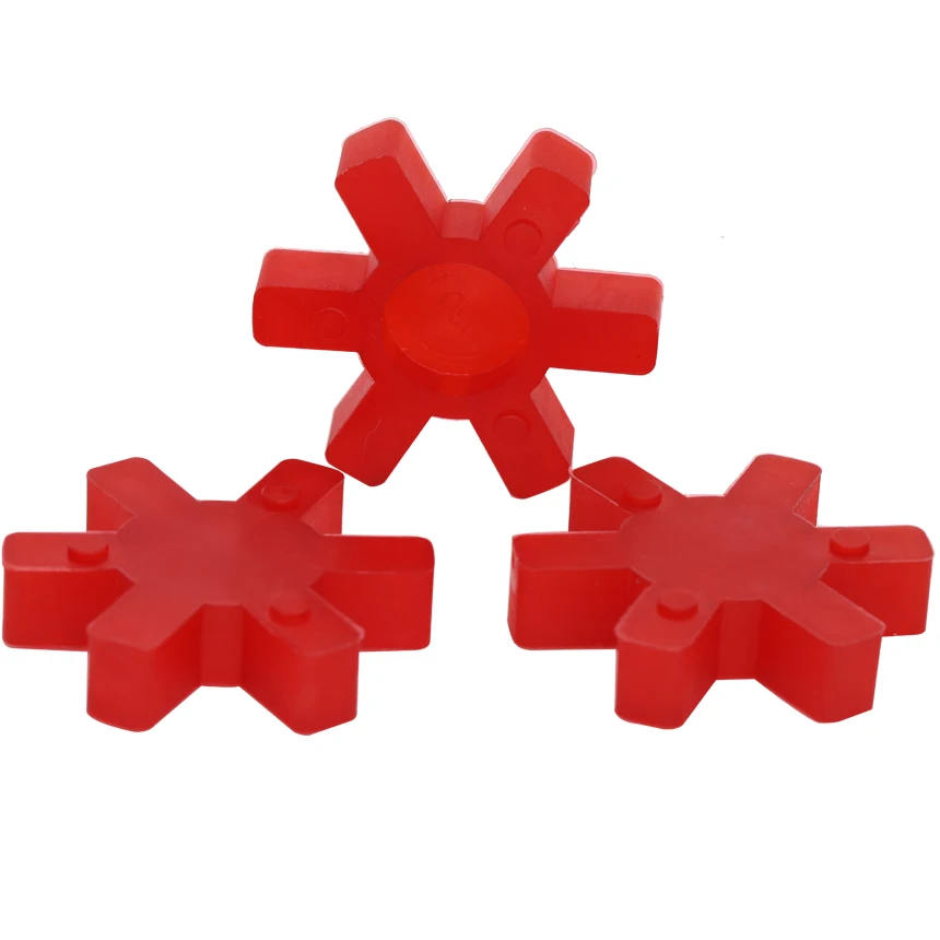 

L-110 L-150 L-190 L-225 Red Polyurethane PU Gasket Flexible Pump Shaft Coupling Elastic Spider Buffer Damper Cushion Element