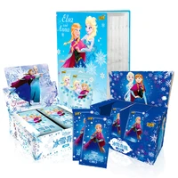 original frozen card disney elsa main anime character collection flash card postcard table toy game childrens christmas gift