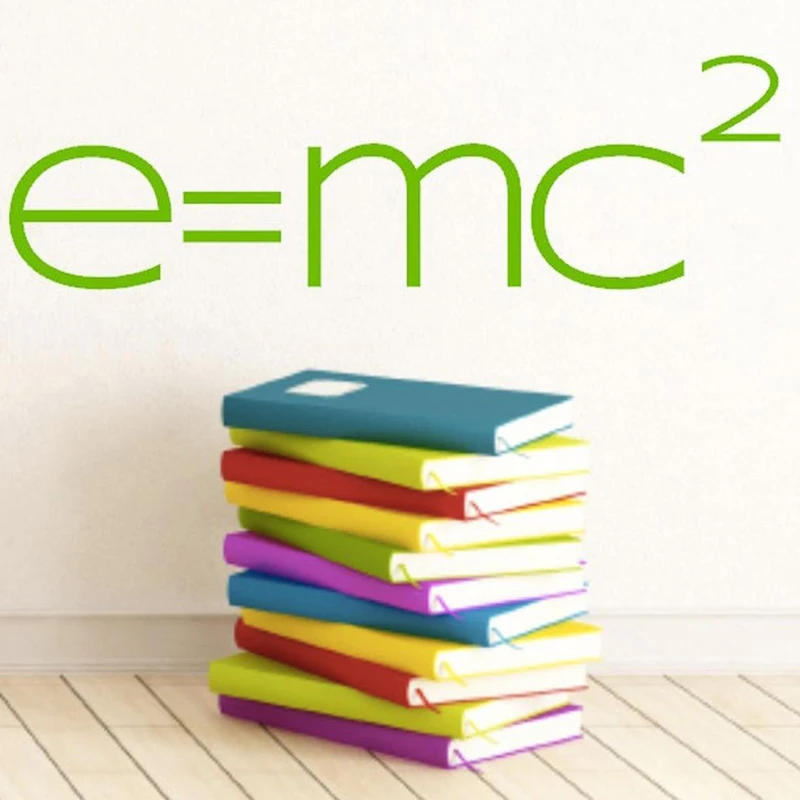 

Science Classroom Decal Math Class Vinyl Sticker E= Mc 2 Math Teacher Decoration Physics Teacher Classroom Decoration E485