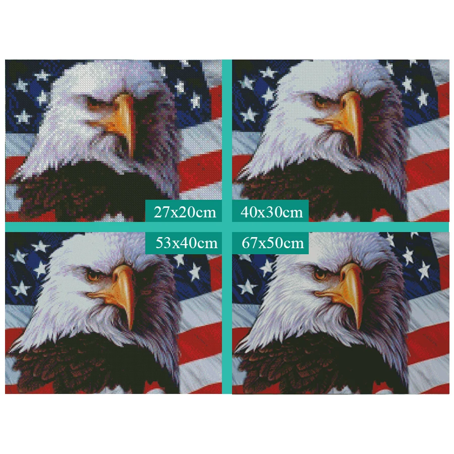 Полный 5D Diy Daimond картина &quotAmerican Eagle&quot 3D алмазов круглые стразы Diamant живопись