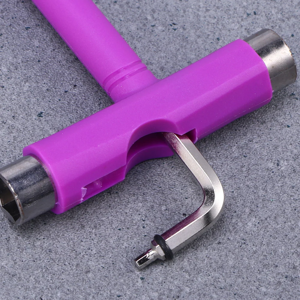 

Mini T Type Wrench Tool Roller Skateboard Repair Tool Adjusting Tool with Wrench L-type Screwdriver