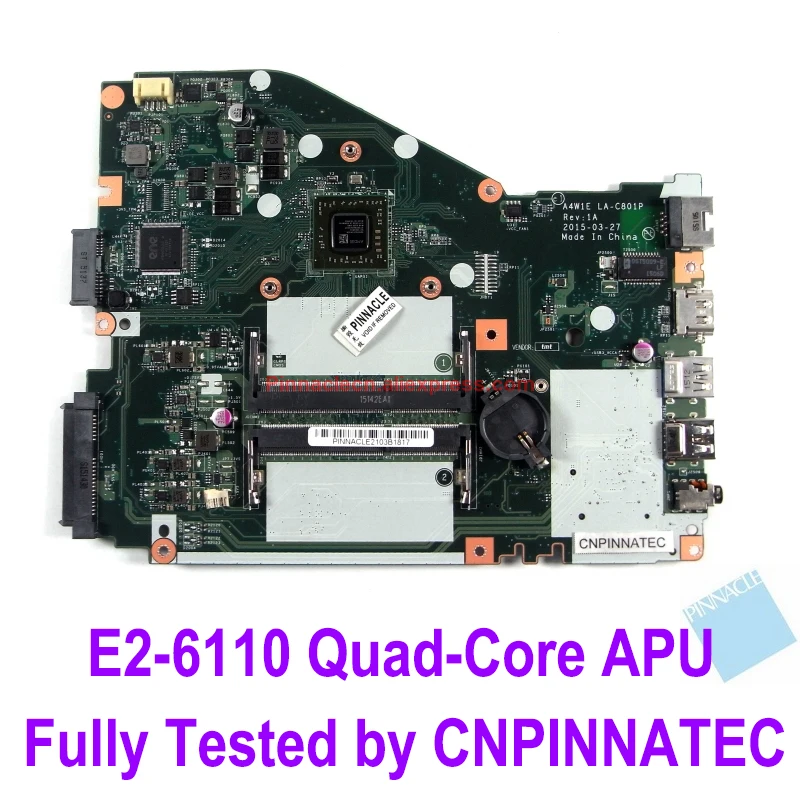 

NBMY211002 E2-6110 Motherboard for Acer Aspire ES1-420 ES1-421 A4W1E LA-C801P