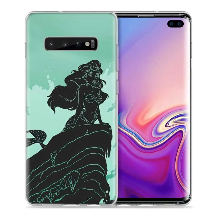 10 Чехол с русалочкой для samsung Galaxy Note 10 S10 5G S10e S8 S9 S7 8 9 J4 J6 Plus силиконовый чехол для телефона Schale - Цвет: 10