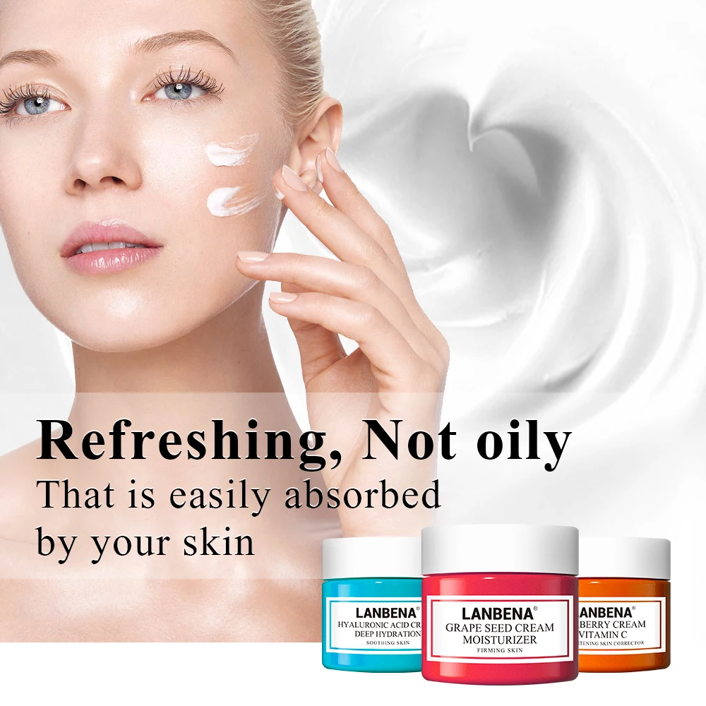 LANBENA крем для лица Витамин C гиалуроновой кислотой против морщин антивозрастной