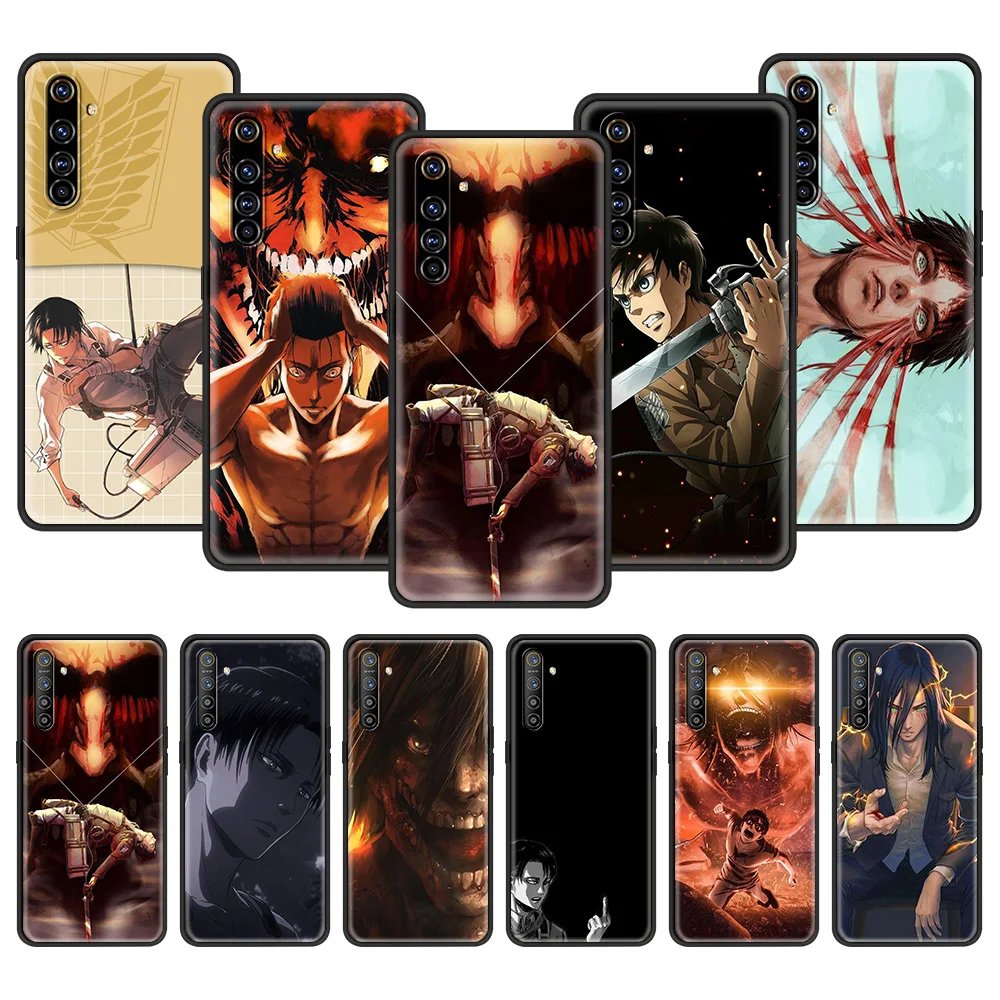 

Attack On Titan Phone Case for Realme C3 C11 6 7 8 C21 Cover Bag for Oppo A52 A53 A15 Reno 6 Z 7 Pro A9 2020 Soft Shell TPU Bag